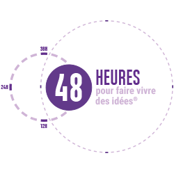 Logo 48h pour faire vivre des idées